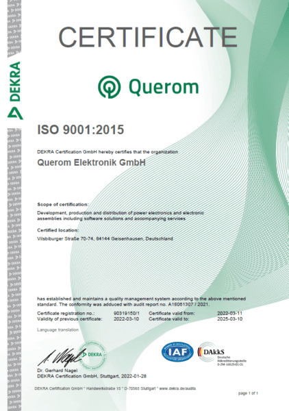 Certificate - ISO 9001:2015